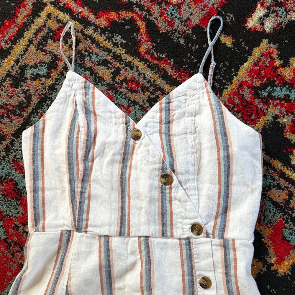 ✨ Effortless Summer Stripe Button Dress ✨ - Picture 6 of 6